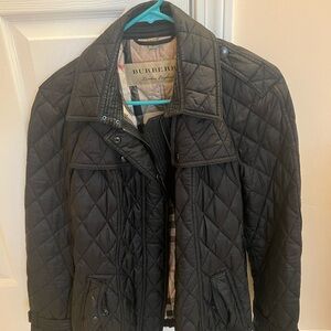 Burberry Charcoal Quilted Outerwear